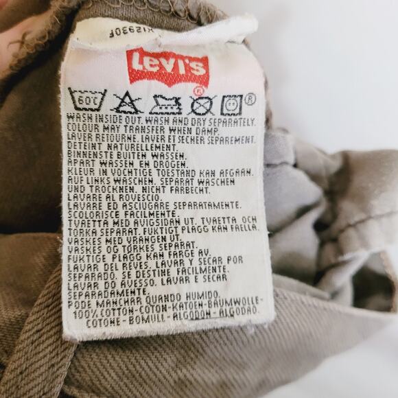 Vintage Levi's 501 button fly grey straight leg jeans size 30/32 90s Classic - Picture 11 of 12